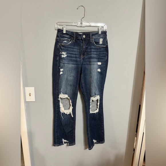 Lovervet by Vervet You're My Lover 2.0 Cropped Straight Leg Jeans Size 3/26 - Picture 7 of 10